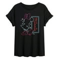 thumbnail image 1 of Disney - Minnie Mouse - Highlight Outline of Minnie - Juniors Ideal Flowy Muscle T-Shirt, 1 of 5