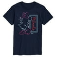 thumbnail image 1 of Disney - Minnie Mouse - Highlight Outline of Minnie - Men's Short Sleeve Graphic T-Shirt, 1 of 4