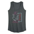 thumbnail image 1 of Disney - Minnie Mouse - Highlight Outline of Minnie - Women's Racerback Tank Top, 1 of 4