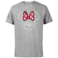thumbnail image 1 of Disney Minnie Mouse Hija Head Icon Magic Family Trip Spanish- Short Sleeve Cotton T-Shirt for Adults - Customized-Athletic Heather, 1 of 5