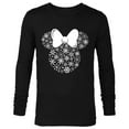 thumbnail image 1 of Disney Minnie Mouse Holiday Silhouette - Long Sleeve T-Shirt for Men -Customized-Black, 1 of 5