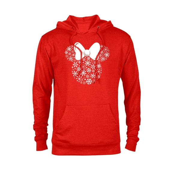 Disney Minnie Mouse Holiday Silhouette - Pullover Hoodie for Adults -Customized-Red Heather