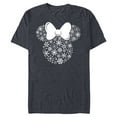 thumbnail image 1 of Disney Minnie Mouse Holiday Silhouette - Short Sleeve Blended T-Shirt for Adults -Customized-Navy Heather, 1 of 5