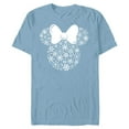 thumbnail image 1 of Disney Minnie Mouse Holiday Silhouette - Short Sleeve Blended T-Shirt for Adults -Customized-Ocean Blue, 1 of 5