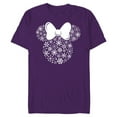 thumbnail image 1 of Disney Minnie Mouse Holiday Silhouette - Short Sleeve Blended T-Shirt for Adults -Customized-Purple, 1 of 5