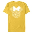 thumbnail image 1 of Disney Minnie Mouse Holiday Silhouette - Short Sleeve Blended T-Shirt for Adults -Customized-Yellow, 1 of 5
