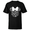 thumbnail image 1 of Disney Minnie Mouse Holiday Silhouette - Short Sleeve T-Shirt for Kids -Customized-Black, 1 of 5