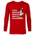 thumbnail image 1 of Disney Minnie Mouse Holiday Very Merry Merry Merry Christmas - Long Sleeve T-Shirt for Men - Customized-New Red, 1 of 5