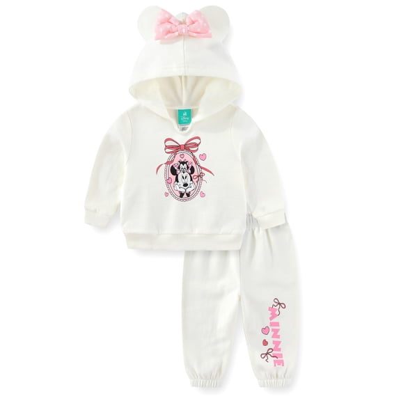 Disney Minnie Mouse Hoodie with Ears and Pants Set (Baby Girls), 2 Piece Set, Sizes 3M-24M