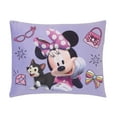 thumbnail image 1 of Disney Minnie Mouse I Am Awesome Decorative Toddler Pillow, Lavender, 15" x 12" Rectangle, Piece Count 1, 1 of 6