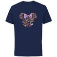 thumbnail image 1 of Disney Minnie Mouse Icon Candy and Pumpkins Halloween - Short Sleeve Cotton T-Shirt for Adults - Customized-Navy, 1 of 5