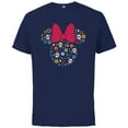 thumbnail image 1 of Disney Minnie Mouse Icon Día de los Muertos Day of the Dead - Short Sleeve Cotton T-Shirt for Adults - Customized-Athletic Navy, 1 of 5