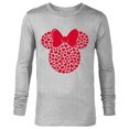 thumbnail image 1 of Disney Minnie Mouse Icon Filled with Hearts - Long Sleeve T-Shirt for Men - Customized-Athletic Heather, 1 of 5