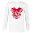 thumbnail image 1 of Disney Minnie Mouse Icon Filled with Hearts - Long Sleeve T-Shirt for Men - Customized-White, 1 of 5