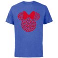 thumbnail image 1 of Disney Minnie Mouse Icon Filled with Hearts - Short Sleeve Cotton T-Shirt for Adults - Customized-Royal Heather, 1 of 5