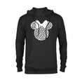 thumbnail image 1 of Disney Minnie Mouse Icon Filled with White Hearts - Pullover Hoodie for Adults - Customized-Black, 1 of 5