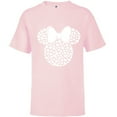 thumbnail image 1 of Disney Minnie Mouse Icon Filled with White Hearts - Short Sleeve T-Shirt for Kids - Customized-Soft Pink, 1 of 5