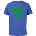 thumbnail image 1 of Disney Minnie Mouse Green 4-Leaf Clovers St. Patrick's Day - Short Sleeve Cotton T-Shirt for Adults - Customized-Royal Heather, 1 of 5