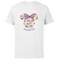 thumbnail image 1 of Disney Minnie Mouse Icon Halloween Daughter - Short Sleeve Cotton T-Shirt for Adults - Customized-White, 1 of 5