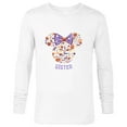 thumbnail image 1 of Disney Minnie Mouse Icon Halloween Sister - Long Sleeve T-Shirt for Men - Customized-White, 1 of 5