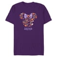 thumbnail image 1 of Disney Minnie Mouse Icon Halloween Sister - Short Sleeve Blended T-Shirt for Adults - Customized-Purple, 1 of 5
