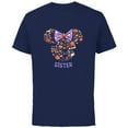 thumbnail image 1 of Disney Minnie Mouse Icon Halloween Sister - Short Sleeve Cotton T-Shirt for Adults - Customized-Navy, 1 of 5