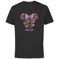 thumbnail image 1 of Disney Minnie Mouse Icon Halloween Sister - Short Sleeve Cotton T-Shirt for Adults - Customized-Black, 1 of 5