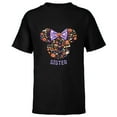 thumbnail image 1 of Disney Minnie Mouse Icon Halloween Sister - Short Sleeve T-Shirt for Kids - Customized-Black, 1 of 5