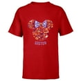 thumbnail image 1 of Disney Minnie Mouse Icon Halloween Sister - Short Sleeve T-Shirt for Kids - Customized-Red, 1 of 5