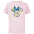 thumbnail image 1 of Disney Minnie Mouse Icon Hanukkah Chanukah Dreidel Menorah - Short Sleeve Cotton T-Shirt for Adults - Customized-Soft Pink, 1 of 5