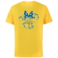 thumbnail image 1 of Disney Minnie Mouse Icon Hanukkah Chanukah Dreidel Menorah - Short Sleeve Cotton T-Shirt for Adults - Customized-Yellow, 1 of 5