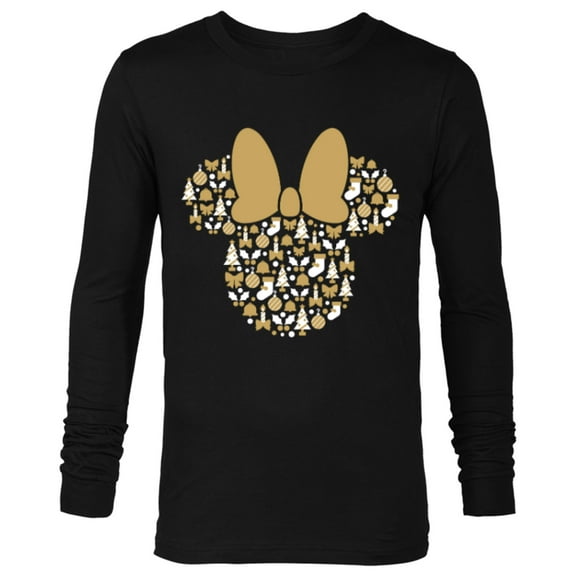 Disney Minnie Mouse Icon Holiday Cheer - Long Sleeve T-Shirt for Men - Customized-Black