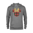 thumbnail image 1 of Disney Minnie Mouse Icon Holiday Plaid & Gold Bow - Pullover Hoodie for Adults - Customized-Athletic Heather, 1 of 5