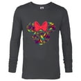 thumbnail image 1 of Disney Minnie Mouse Icon Kwanzaa - Long Sleeve T-Shirt for Men – Customized-Charcoal Heather, 1 of 5