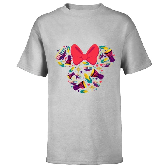 Disney Minnie Mouse Icon Kwanzaa - Short Sleeve T-Shirt for Kids – Customized-Athletic Heather