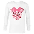 thumbnail image 1 of Disney Minnie Mouse Icon Pink Hearts Valentine's Day - Long Sleeve T-Shirt for Men -Customized-White, 1 of 5