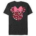 thumbnail image 1 of Disney Minnie Mouse Icon Pink Hearts Valentine's Day - Short Sleeve Blended T-Shirt for Adults -Customized-Dark Heather, 1 of 5