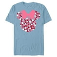 thumbnail image 1 of Disney Minnie Mouse Icon Pink Hearts Valentine's Day - Short Sleeve Blended T-Shirt for Adults -Customized-Ocean Blue, 1 of 5