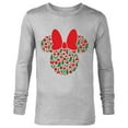 thumbnail image 1 of Disney Minnie Mouse Icon Red and Green Holiday - Long Sleeve T-Shirt for Men - Customized-Athletic Heather, 1 of 5
