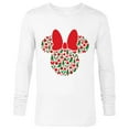 thumbnail image 1 of Disney Minnie Mouse Icon Red and Green Holiday - Long Sleeve T-Shirt for Men - Customized-White, 1 of 5