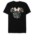 thumbnail image 1 of Disney Minnie Mouse Icon Spring Flowers - Short Sleeve Blended T-Shirt for Adults - Customized-Black, 1 of 5