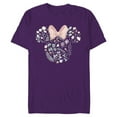 thumbnail image 1 of Disney Minnie Mouse Icon Spring Flowers - Short Sleeve Blended T-Shirt for Adults - Customized-Purple, 1 of 5