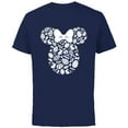 thumbnail image 1 of Disney Minnie Mouse Icon White Bunnies Easter - Short Sleeve Cotton T-Shirt for Adults - Customized-Navy, 1 of 5
