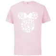 thumbnail image 1 of Disney Minnie Mouse Icon White Bunnies Easter - Short Sleeve Cotton T-Shirt for Adults - Customized-Soft Pink, 1 of 5