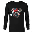 thumbnail image 1 of Disney Minnie Mouse Icon Winter Lodge Standard - Long Sleeve T-Shirt for Men – Customized-Black, 1 of 5