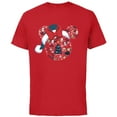 thumbnail image 1 of Disney Minnie Mouse Icon Winter Lodge Standard - Short Sleeve Cotton T-Shirt for Adults - Customized-Red, 1 of 5