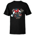 thumbnail image 1 of Disney Minnie Mouse Icon Winter Lodge Standard - Short Sleeve T-Shirt for Kids – Customized-Black, 1 of 5