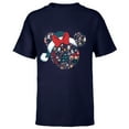 thumbnail image 1 of Disney Minnie Mouse Icon Winter Lodge Standard - Short Sleeve T-Shirt for Kids – Customized-Navy, 1 of 5