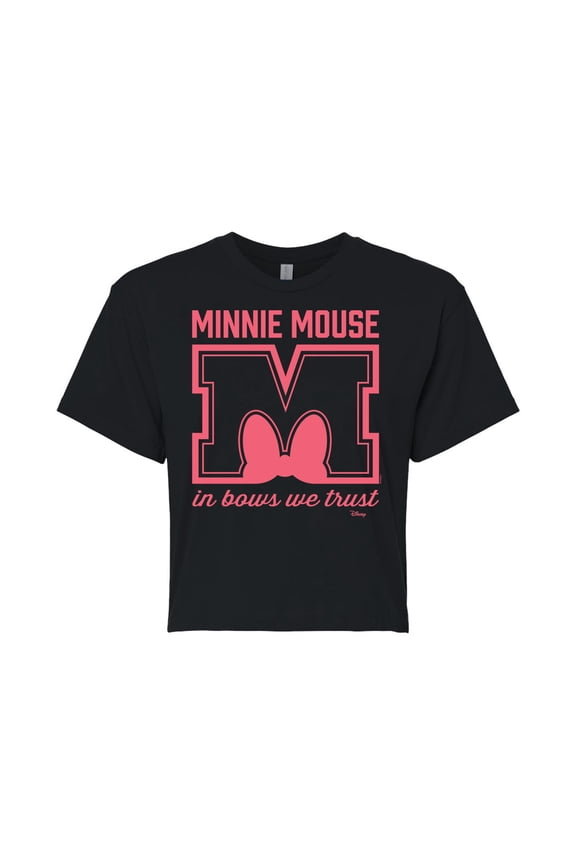 - Minnie Mouse Cropped Graphic T-Shirt