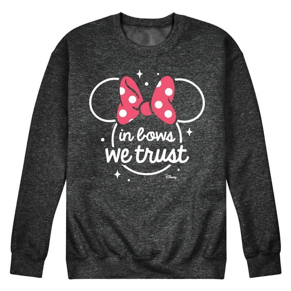 Disney - Minnie Mouse - In Bows We Trust - Men's Crew Neck Fleece Pullover